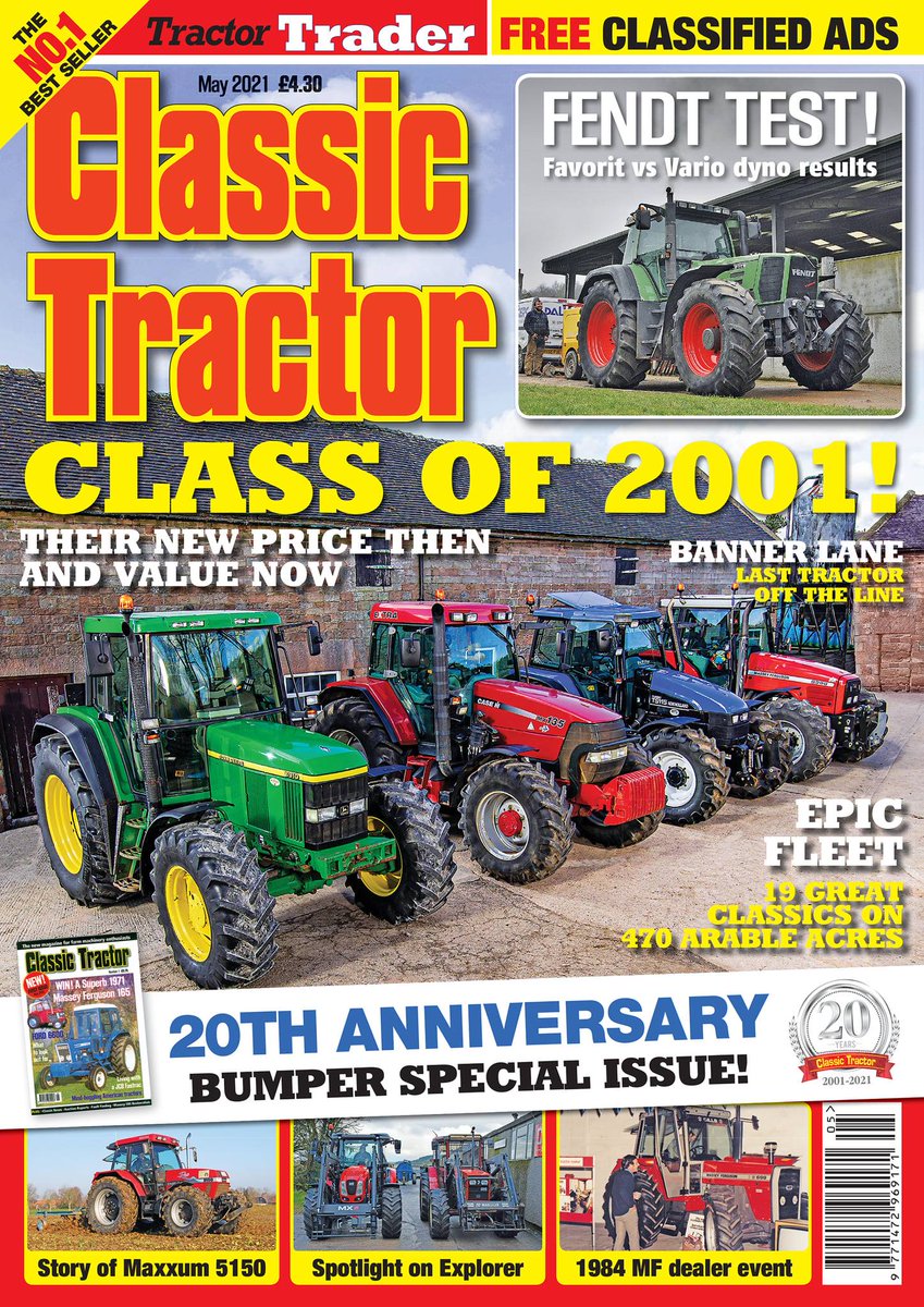 The 20th anniversary issue of Classic Tractor is in the shops now. Lots of great content, as always, and a look back over the years.
