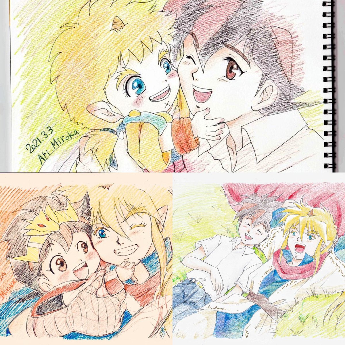 #今月描いた絵を晒そう 
ワタル編✨ 