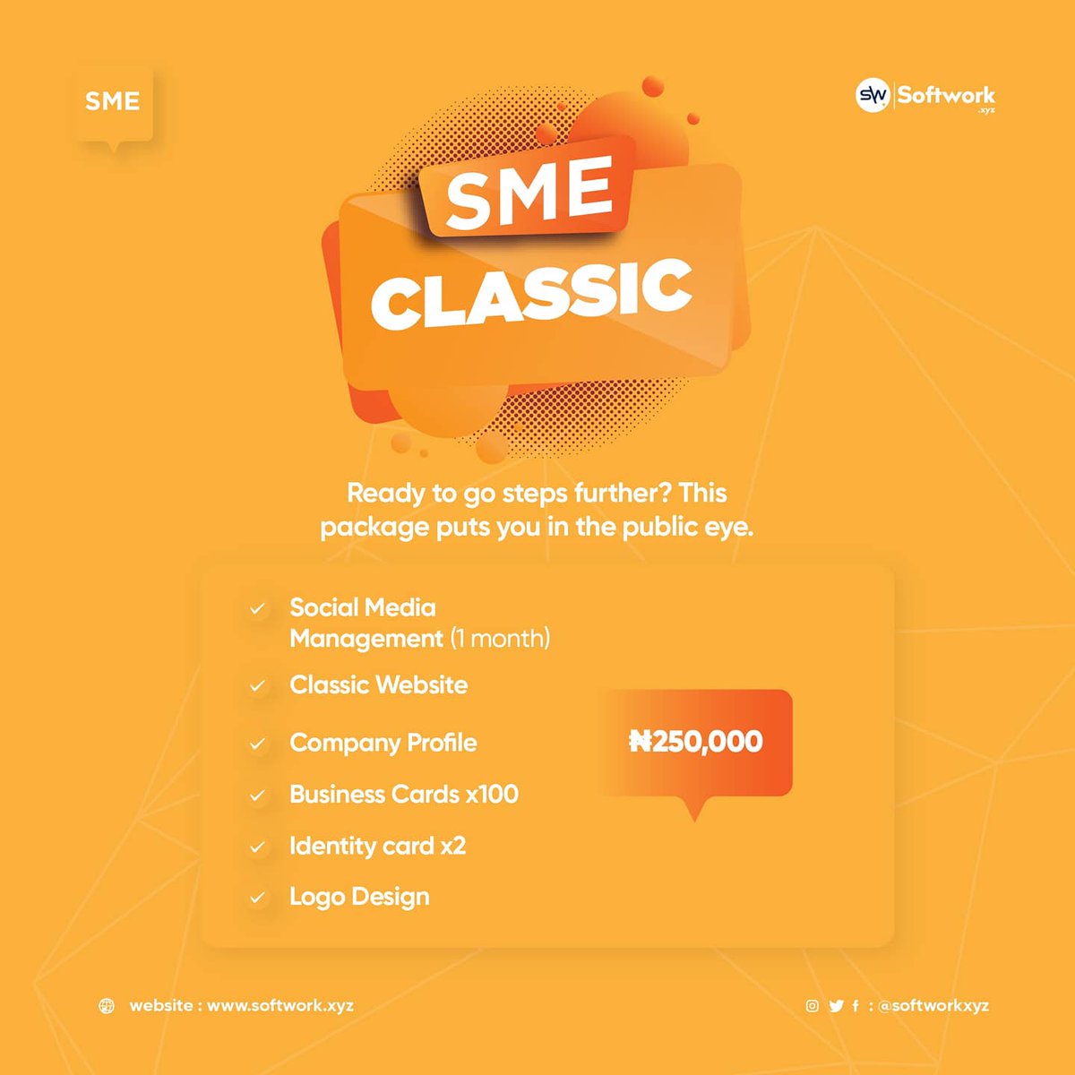 Softworkxyz's tweet photo. Most SMe's find it hard to source for Affordable Talents/ Services like Digital Marketing,  Branding,  Graphics Design , IT solutions ( Website , Mobile App) and host of other services,  SoftWork has created Unique Starter Kits to match the Budget of SME'S https://t.co/rufh9gkpL8
