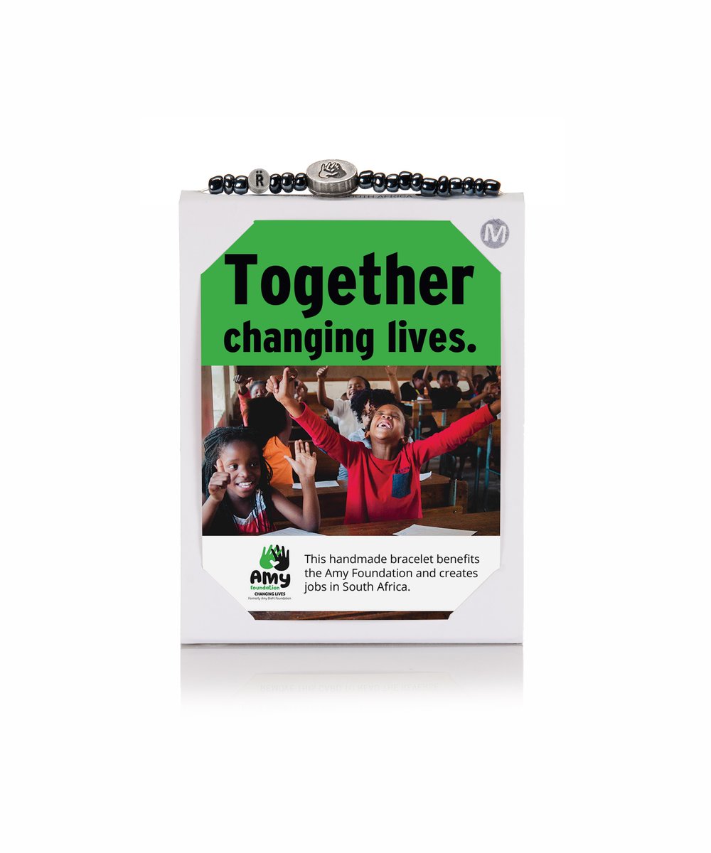 AmyFoundationSA's tweet photo. Buy a Relate Bracelet for only R50 can make an impact on our beneficiaries. Made by the Gogos in our communities, it creates income for them as well. Order yours today. Email ilchen@amyfoundation.co.za. #AmyFoundation #ChangingLives #RelateBracelets #TogetherChangingLives https://t.co/yyDXrhvdJC