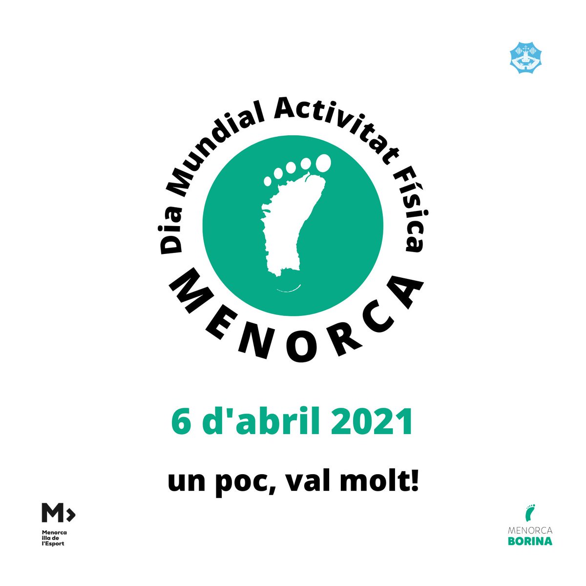 esportscime's tweet photo. REPTE COL·LECTIU DMAF 🎯
➡️Ampliam informació sobre el repte que començarà el proper 6 d’abril ‼️⏳
➡️ Qui s’apunta a sumar quilòmetres? ☝🏽
Més informació a https://t.co/FKVRnqcqkV
#DMAF21MENORCA https://t.co/C77b4A4Nsv