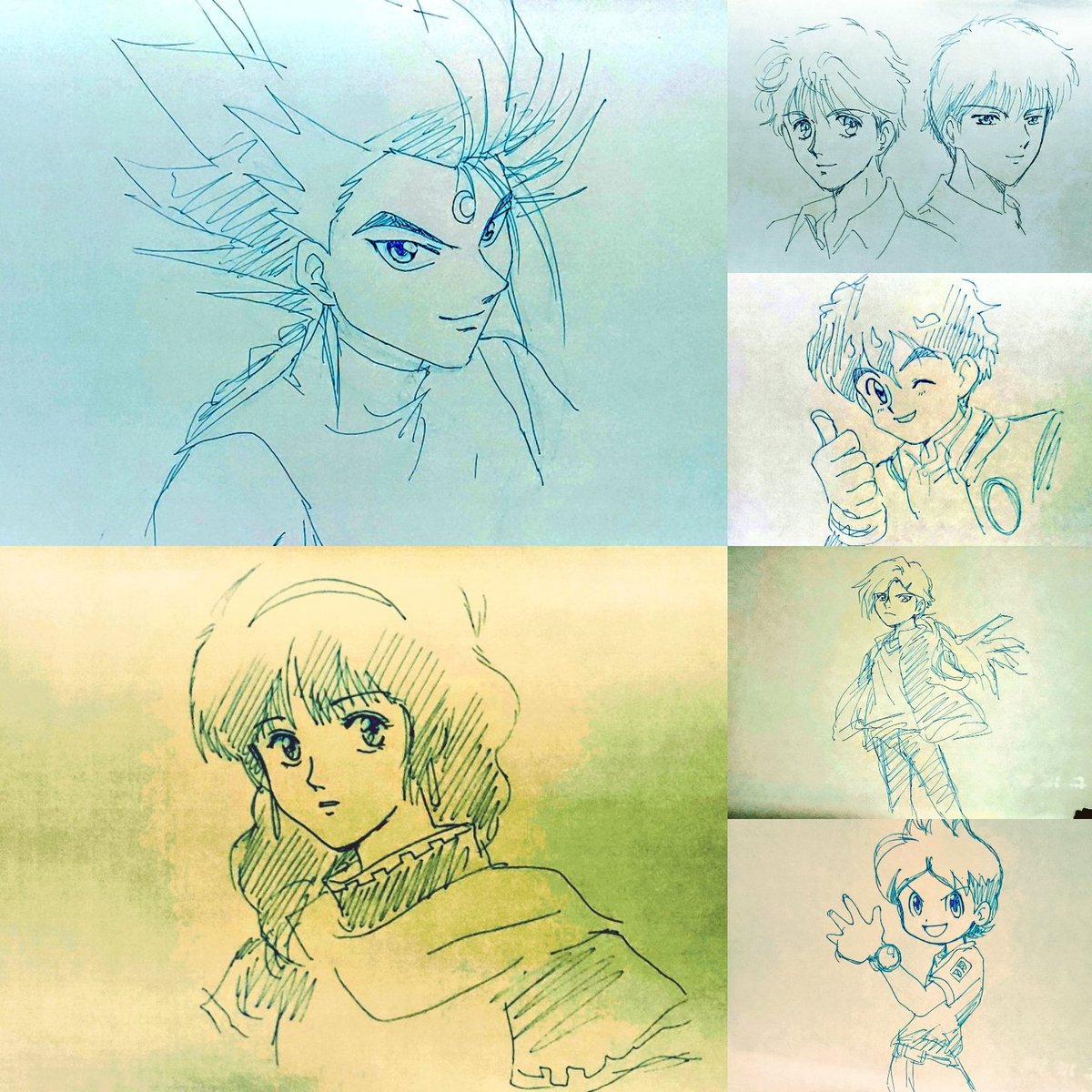 #今月描いた絵を晒そう 
リクエスト編✨( ☆∀☆)✨
自分でアホやと思いました‼️(笑) 