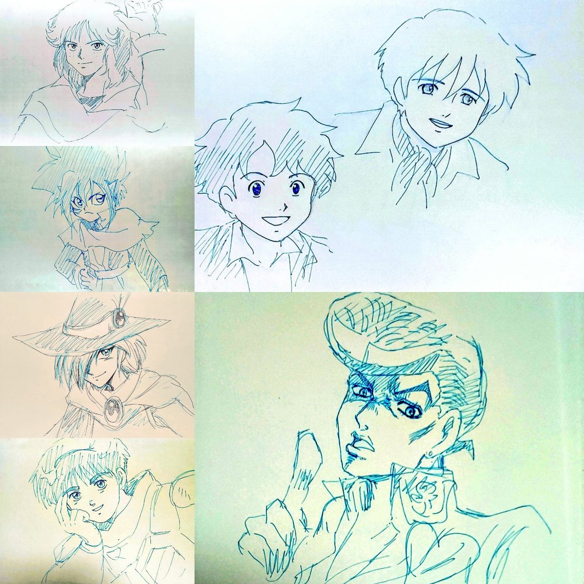 #今月描いた絵を晒そう 
リクエスト編✨( ☆∀☆)✨
自分でアホやと思いました‼️(笑) 