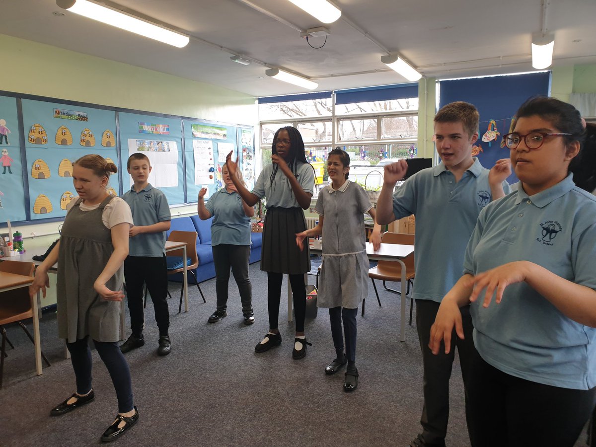 MissSha41023023's tweet photo. We are extremely proud of class 6 who completed their sponsored dance this morning. They dance for a full hour without stopping. #Lockdownlent @StJohnVianneySc https://t.co/a3yunN46w2
