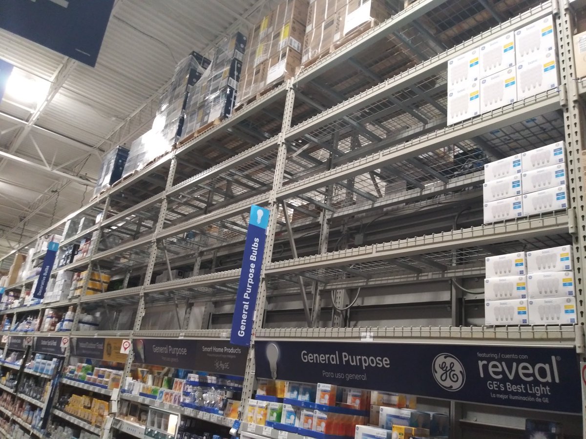 LoweJohnstown's tweet photo. Light bulb pack down at 175! Getting ready for a busy week! @bhock_13 @DamonBennettR7 @LowesRegion7 #95StrongR7 https://t.co/iaQLGVFfXZ