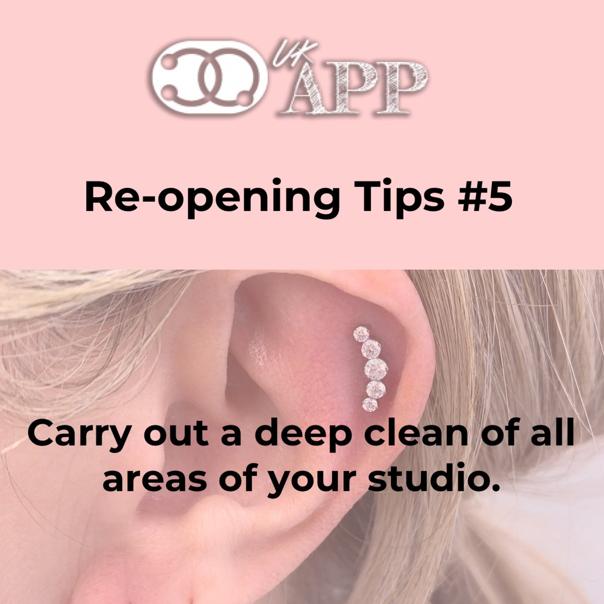 safepiercing_uk's tweet photo. As we gear up to (hopefully!) re-open in April, we’ve put together a series of tips to make going back to work run as smoothly as possible. Feel free to share these widely with friends and colleagues. ✨ #reopeningtips #piercers #safepiercinguk https://t.co/Fo98yDP9ie