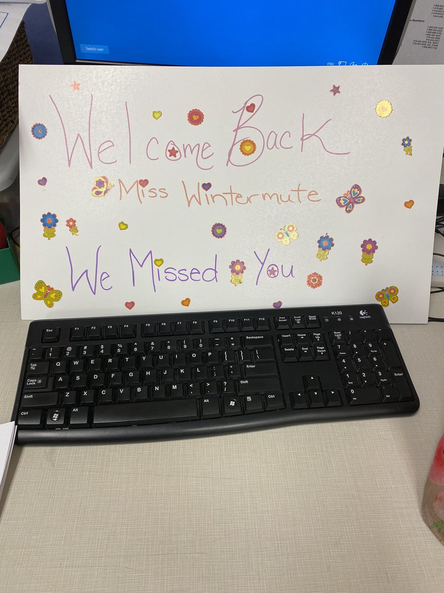 kjwintermute's tweet photo. Such a warm welcome coming back to school after 2 weeks of self isolation 💕💕 https://t.co/g4Hei4V5DR