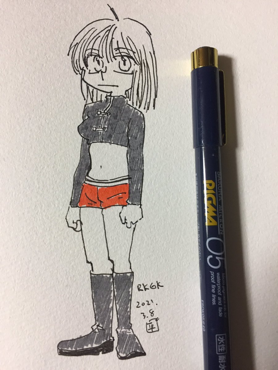 原稿的なもの以外は落書きしか出てこん #今月描いた絵を晒そう 