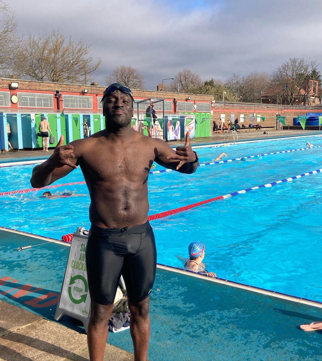 We Back Baby!!! 🏊🏽‍♀️🏊🏿‍♂️🏊🏾‍♂️🏊🏻‍♀️

LIDO’s back open - there’s only so many home work outs you can do ... weather is looking might fine too over the next few day. Might have to take another dip!  God that felt GOOD!!!! All Love to the <a href="/GLL_UK/">GLL</a> staff making this happen for us all!