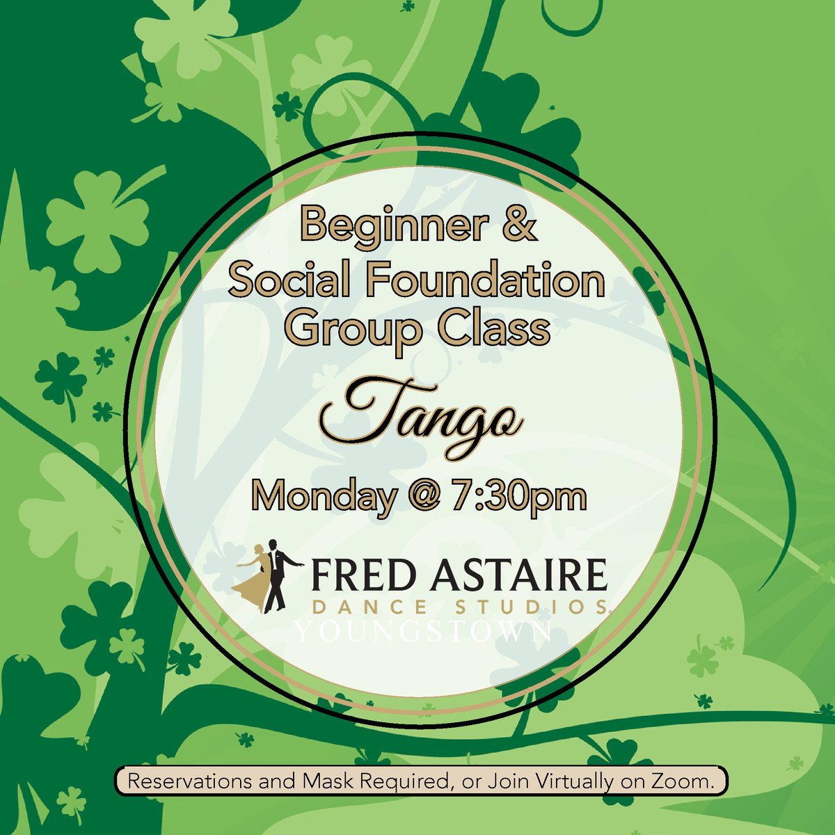 FADsYoungstown's tweet photo. We'll be working on T-A-N-G-O tonight in our Beginner/Social Foundation Group Class at 7:30pm. Let us know if you're joining in person, or via Zoom... log-in details here: https://t.co/KB5t851a4V #FredAstaireYoungstown #FADSYoSocialDisDancing #BoardmanBallroom #BornToTANGO https://t.co/dJHjJ0cVEQ