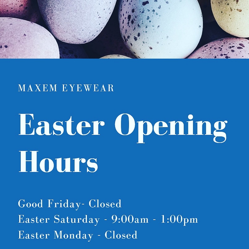 EyewearMaxem's tweet photo. Easter opening hours.

Please message or call us for an appointment.

#easter #gardenpartyready #spectacles #sunglasses #midsomernorton #westfieldradstock #smallbusiness #supportlocal https://t.co/TvBol4OHKR