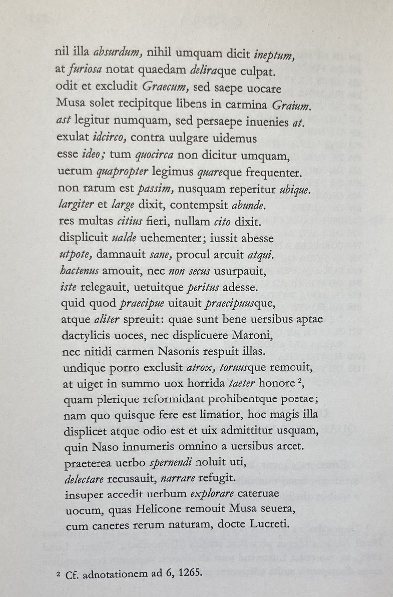 miserabiliter's tweet photo. Conrad Müller’s 1975 edition of Lucretius ends with a short hexameter poem of his own in which he discusses and incorporates the common words Lucretius did not use. https://t.co/ycMUpkV7RV