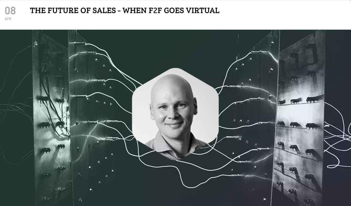 How to lead sales teams in the post-pandemic world and how can we best operate in the new era? Our CRO, Mikko Virtanen will be speaking about this topic in our joint webinar with Epicenter Helsinki. Read more and register for the free virtual event: https://t.co/lTprLCnWat https://t.co/jKUJCpjsqW
