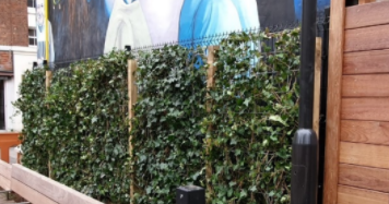 AdamDKHarrison's tweet photo. Thanks to the #WestEndProject team for getting this protective wall in place to try to prevent the renewed Whitfield Gardens mural from being vandalised #Fitzrovia #PublicRealm https://t.co/H0Xl8dShIl