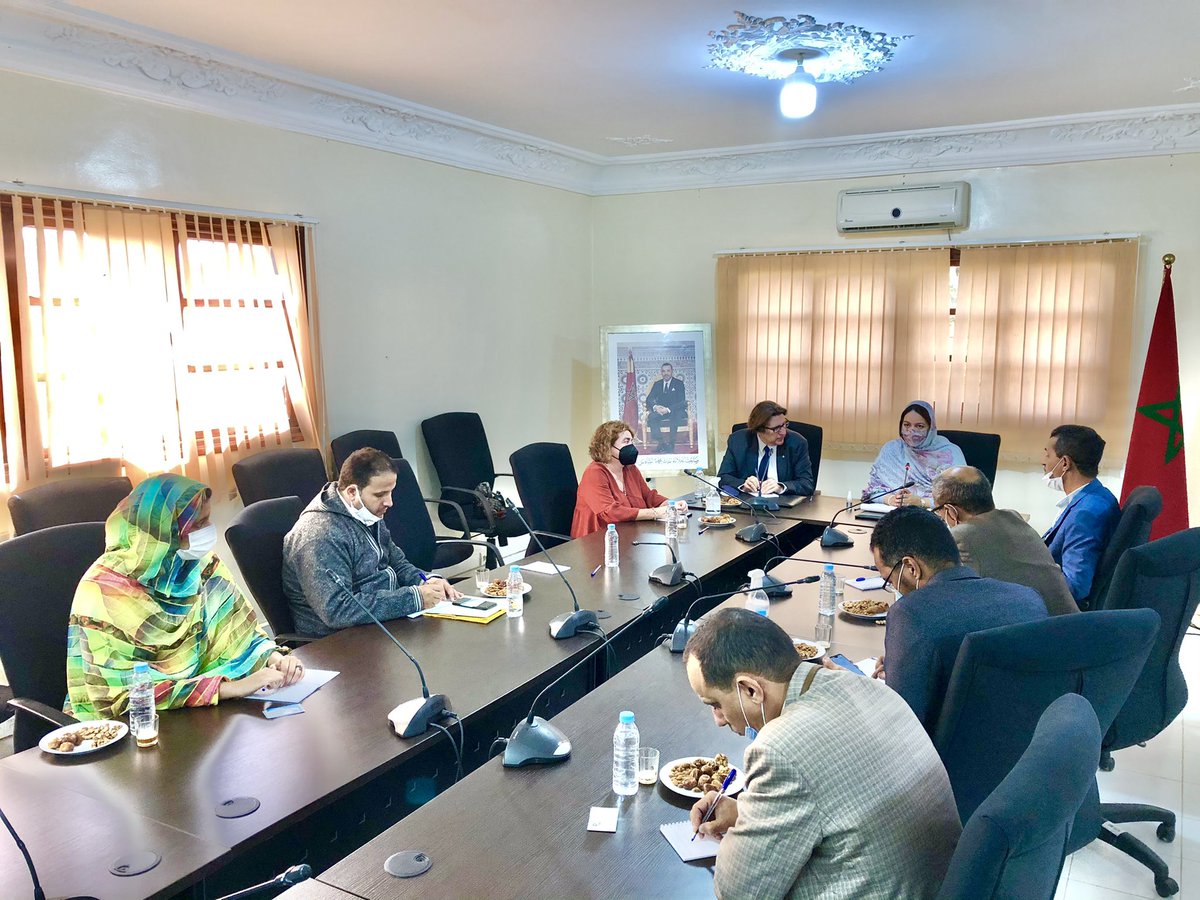 altamiranoMLG's tweet photo. Importante reunión con la Comisión de Derecho humanos de Dakhla. Una labor que está cambiando la sociedad. Gracias por vuestra hospitalidad @GIS_SaharaMaroc @CentroCelpaz https://t.co/fobwhupMEo