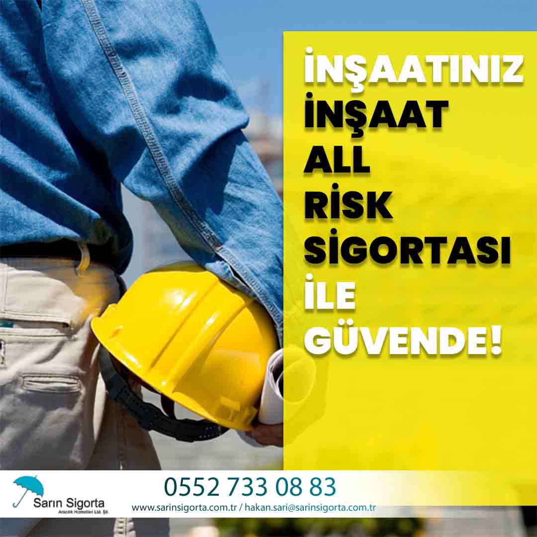 Tüm inşaat projelerinde, inşaat işlemlerinin başlandığı ilk aşamadan
itibaren bitimine kadar tüm riskleri teminat ALTINDA..
En Uygun Fiyatlar "Sarın Sigorta'da..
sarinsigorta.com.tr
...
📱+90 552 733 08 83
.
.
.
#inşaatallrisk #inşaatsigortası #allrisk #sigorta #kasko