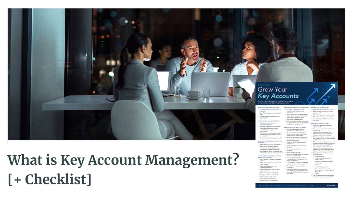 If you have growth goals this year, #AccountManagement and retention should be a priority. <a href="/RAINSelling/">RAIN Group</a> shares a 5-stage account management process, the importance of knowledge fluency, how to identify #KeyAccounts, and more: hubs.ly/H0JR4XR0