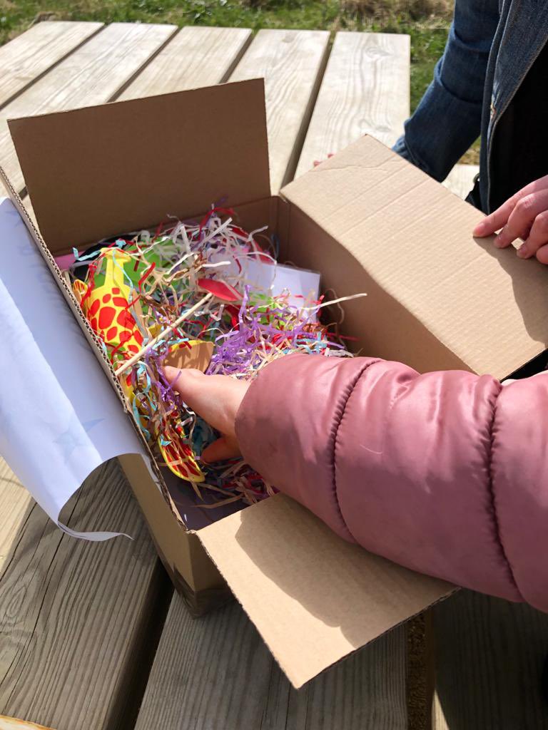 KE_Wright1's tweet photo. Alex and I have been creating comedy & drama improv activity boxes for young people in Keighley. We had a great morning on Saturday delivering some with @KHL_Keighley at the Sue Belcher Community Centre. Massive thanks to @bradfordmdc for supporting the project #response2 #grant https://t.co/pHtM4Xq8zd