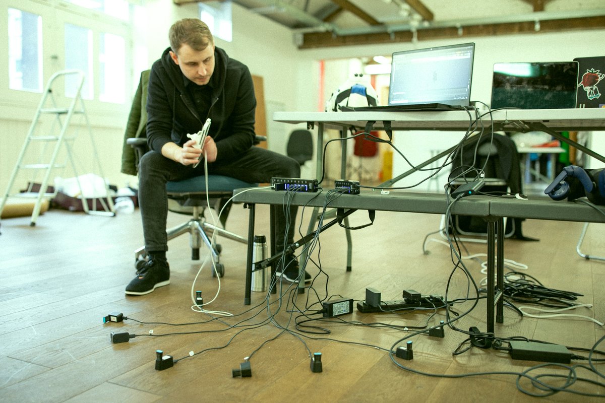 Life's too short for cable management.. (photo by Alina Zum Hebel) #mocap #motioncapture #UE4