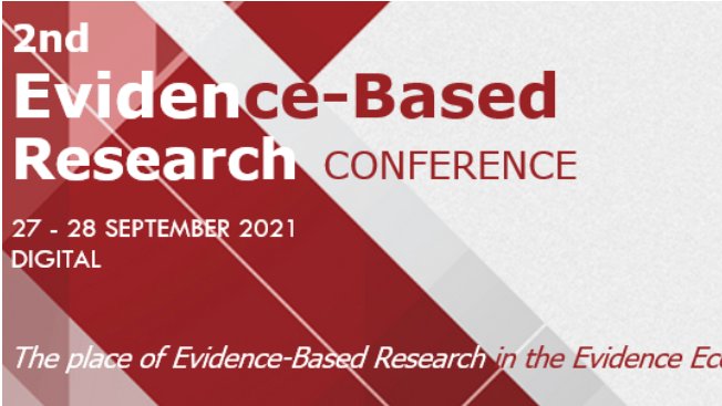 evbres's tweet photo. Call for Abstracts for the 2nd EBR (online) Conference "The place of Evidence-Based Research in the Evidence Ecosystem" now open

Closing date 1st June 2021

Find out more: https://t.co/YoQmYoMRrG https://t.co/Fq7WjXZYON