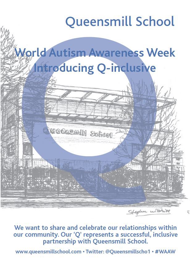 Queensmillscho1's tweet photo. This #AutismAwarenessWeek Queensmill are striving for #autismacceptance and #AutismAcceptanceWeek Introducing Q-inclusive; celebrating our partnerships within the local community. @UNITEDinHF @LGfLIncludED @w12together @AoDisability @Autism @AnnaKennedy1 @jo3grace #WAAW https://t.co/oAenaFotzH