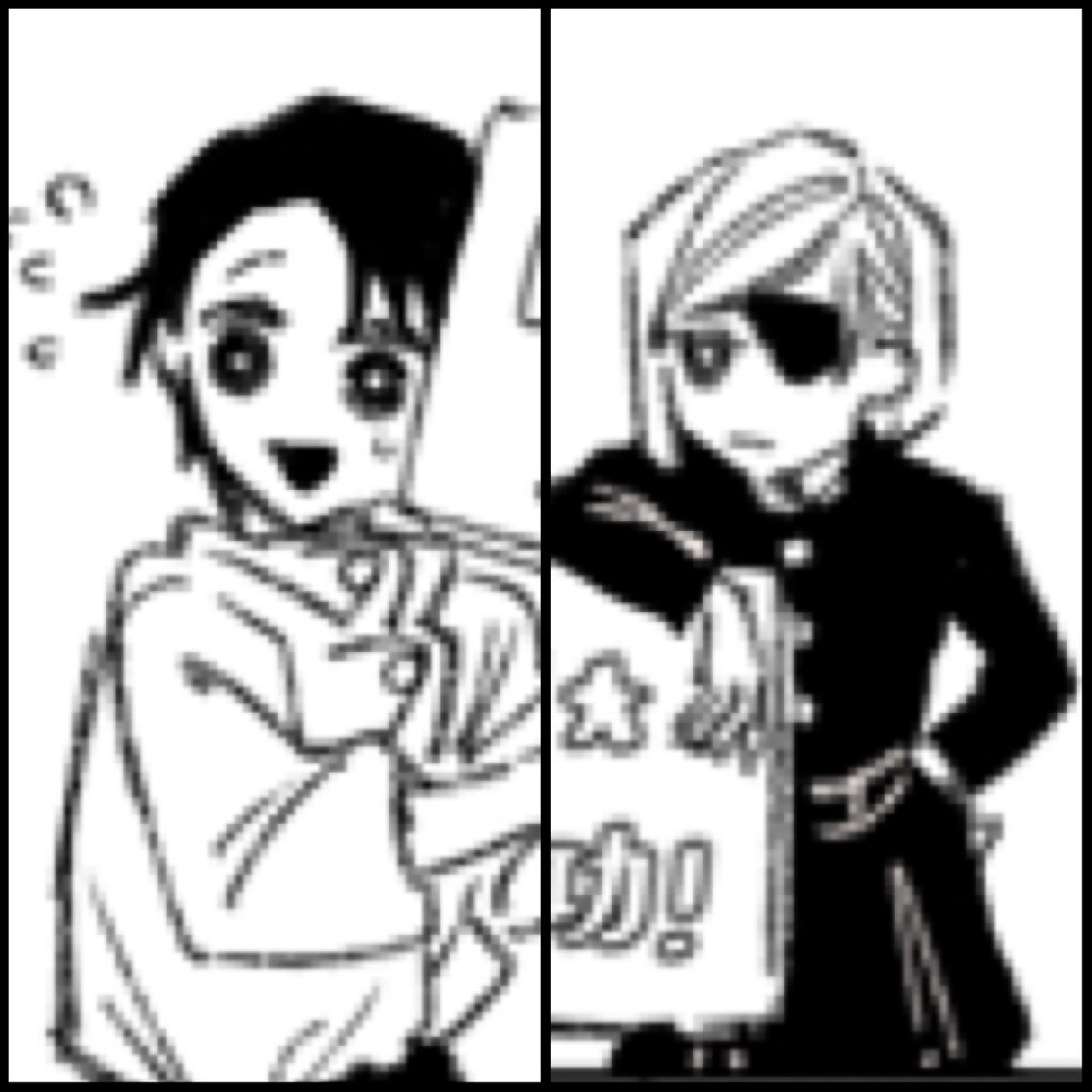 画質悪いんだけど、今回デフォルメ可愛く描けたので実はお気に入り☺️ 