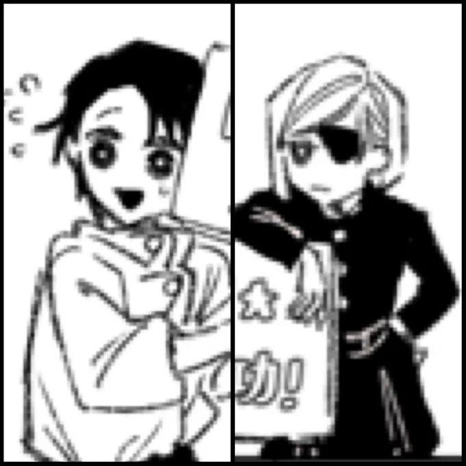画質悪いんだけど、今回デフォルメ可愛く描けたので実はお気に入り☺️ 