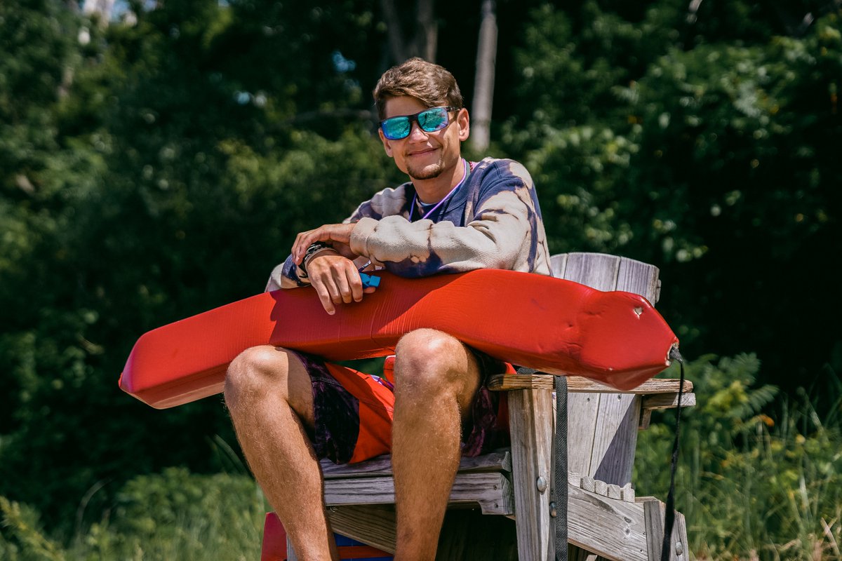 Meet Bryor, the Shores Coordinator for 2021! He's been a shores counselor for the past two summers. You can find him visiting the camp store to pick up his favorite- strawberry milk! He loves shores because of the imagination and creativity of the Shores campers.