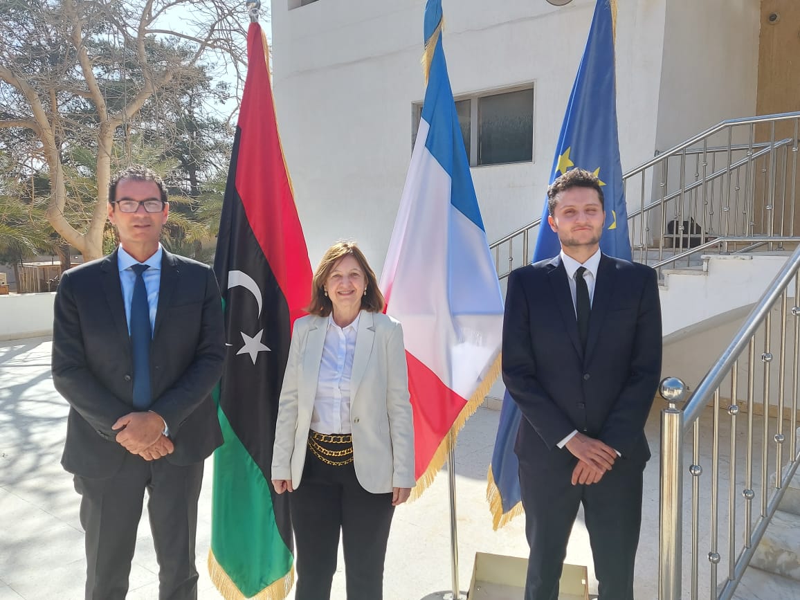 AmbaFranceLibye's tweet photo. Réouverture de l'Ambassade 🇫🇷 à #Tripoli le 29 mars 2021. Au travail !

إعادة فتح سفارة 🇫🇷 في #طرابلس يوم 29 مارس 2021. الى العمل! https://t.co/1wCSCEP07Y