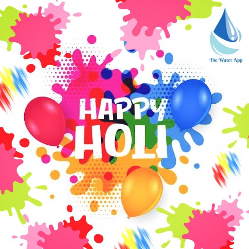 TheWaterApp's tweet photo. This Holi may bring lots and lots of colourful seasons and days in your life filled with plenty of happiness and love. The Water App wishing you a very Happy Holi!

@TheWaterApp  #festivalofcolors #Holi2021 #festivevibes https://t.co/4DQj4wcOpb