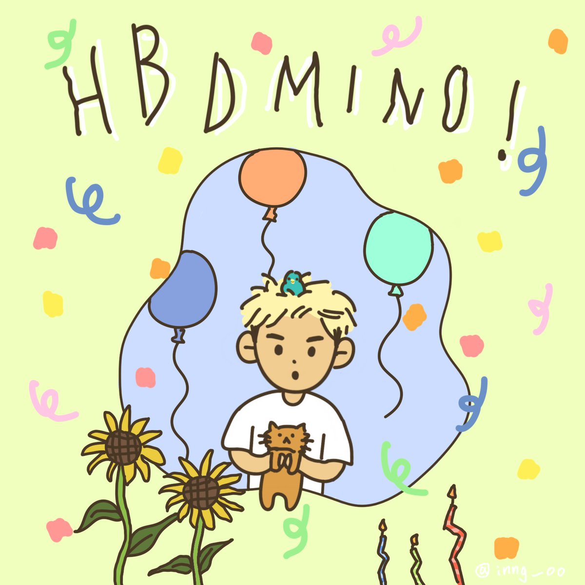 #LoveAndAMinoDay
#3월30일미노별이찬란 

쏭미노 생일축하합니다〰️〰️🥳💙💙
오늘은 특히 더 행복 세게 하길❗️❗️
항상 응원하고 많이 사랑ㅎㅐ..💙