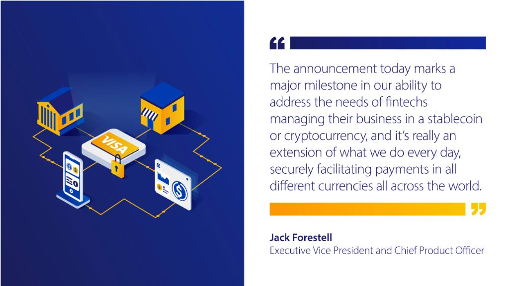 Today, <a href="/Visa/">Visa</a> announced a major industry first: the use of USD Coin (USDC) to settle a transaction with Visa over the @Ethereum public #blockchain: vi.sa/3cvMyQU