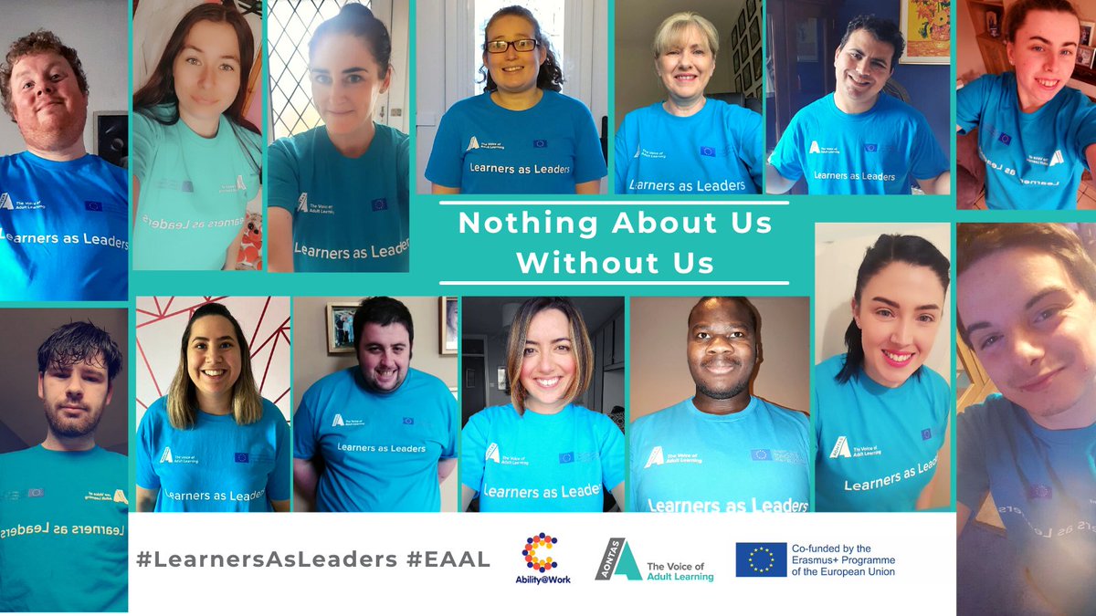 aontas's tweet photo. 👇This amazing group are advocating for flexibility in #AdultLearning to suit the needs of learners with different abilities #LearnerVoice
How YOU can support the campaign:
🧐Read the learners' stories 🔗https://t.co/R4Dgj8tC1v
❤️Like &amp; RT this tweet
🔍#LearnersAsLeaders &amp; #EAAL https://t.co/rSY9dlfiFE