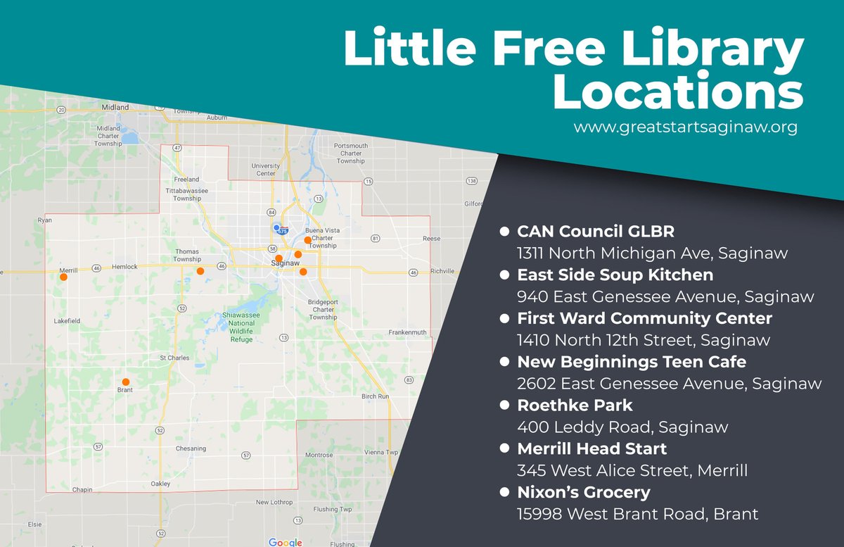 SaginawISD's tweet photo. Little Free Libraries help build communities of readers.  
#SaginawISD #LittleFreeLibrary #ReadEarlyReadOften #GreatStartSaginaw https://t.co/h41fYinRT0