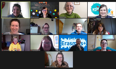 EurodeskIreland's tweet photo. Planning #EUYouthWeek events with the best network ever! @Leargas @Eurodesk @dcediy @ywirl @YouthInfoDub @yiyoungvoices @Crosscare1 @eurireland @euroguidanceIE @ywitipp @clareyouthsvc @EDinBlanch @EDICSligo @KerryYouth @DonegalYouthSvc @limerickyouth @insync_ie @matorphanides https://t.co/8N3EIlKtRw