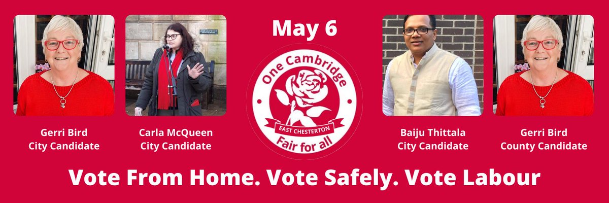 CambridgeLabour's tweet photo. Our @Gerribird is standing for election to both county and city seats for @EChestertonLab and will continue to be a powerful and determined advocate for disability rights. She's joined in the campaign team by city colleagues @CarlaZapp and @thittala https://t.co/ctgrlBhFPX https://t.co/GZHJuEUlXe