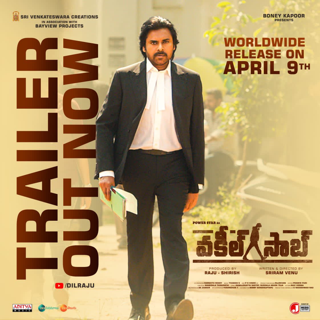 tolly_report's tweet photo. Ultimately Justice ⚖️ will win when you've the right person on your side

#VakeelSaabTrailer 
🔗https://t.co/MEttYKCCM4

#VakeelSaabOnApril9th https://t.co/WMUUHH0jjm