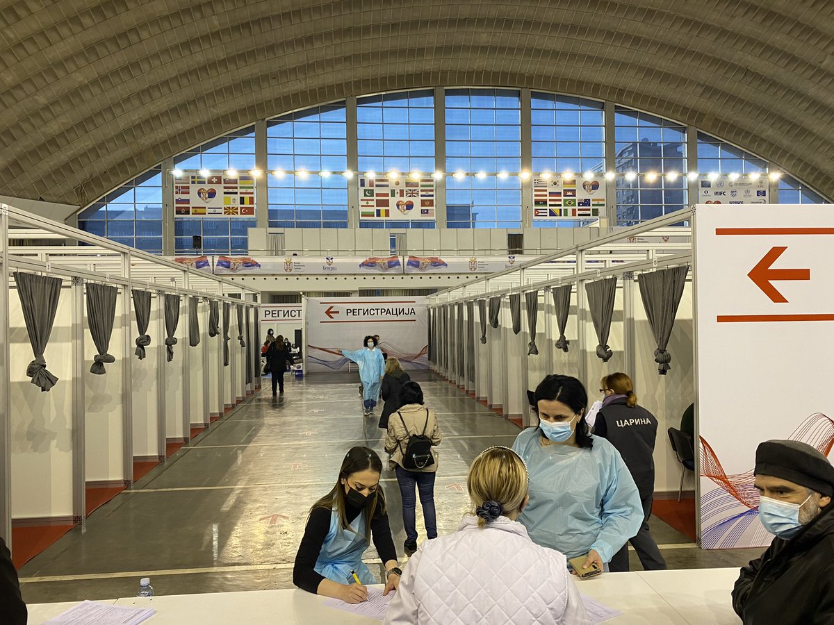 fpleitgenCNN's tweet photo. Currently in Belgrade and extremely impressed with Serbia’s vaccine rollout. They ordered vaccines early, have plenty and are allowing foreigners (especially from neighboring countries) to get vaccinated as well. Serbia is becoming a regional vaccination hub. #Serbia #COVID19 #EU https://t.co/qJVfYTZEja