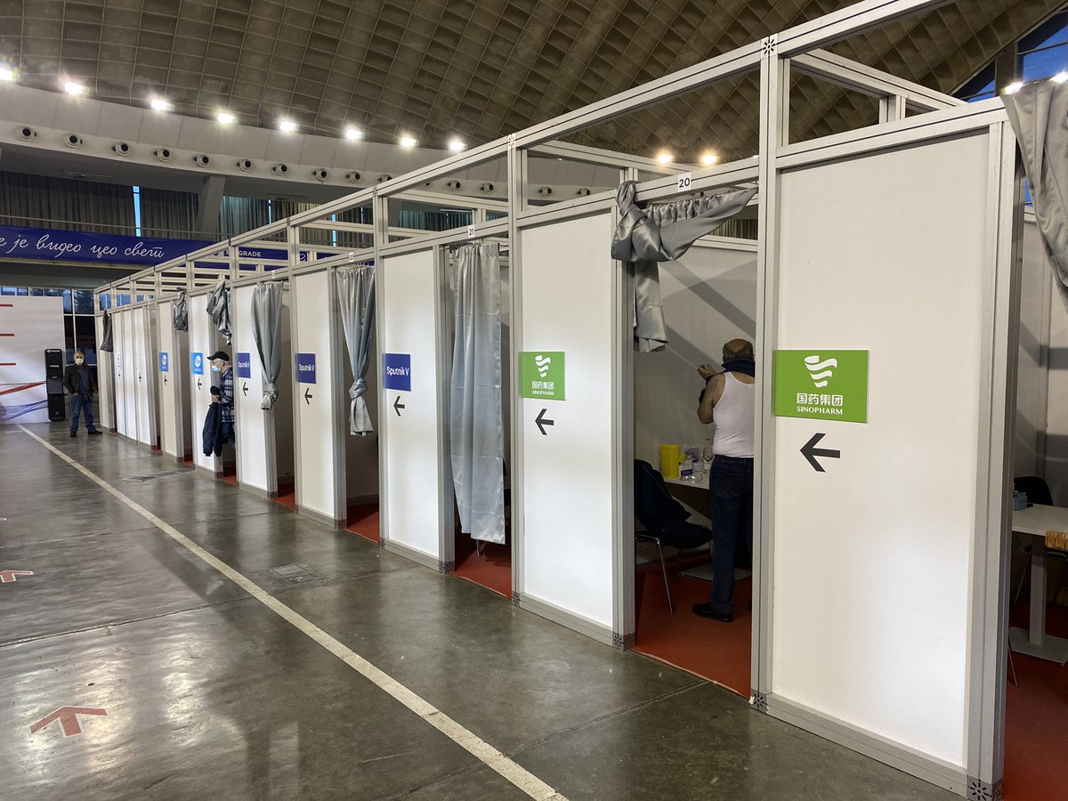 fpleitgenCNN's tweet photo. Currently in Belgrade and extremely impressed with Serbia’s vaccine rollout. They ordered vaccines early, have plenty and are allowing foreigners (especially from neighboring countries) to get vaccinated as well. Serbia is becoming a regional vaccination hub. #Serbia #COVID19 #EU https://t.co/qJVfYTZEja