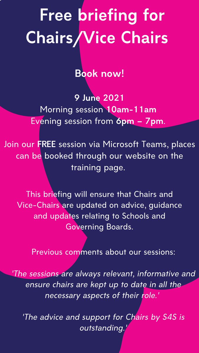 s4scontact's tweet photo. Chair &amp; Vice Chairs briefing, Book your places now with the link attached - https://t.co/fIc45xQktg https://t.co/Z16IA5HUIP