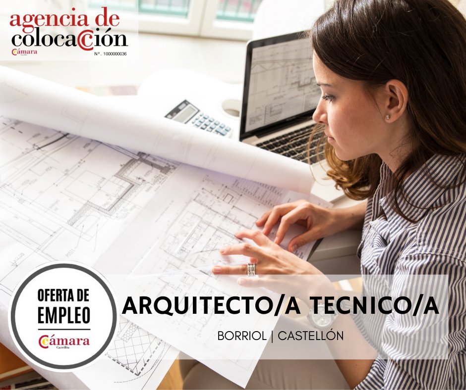 EmpleoCastellon's tweet photo. 📣¡Oferta de #empleo! Se busca Arquitecto/a técnico/a para empresa ubicada en Borriol. 

Pincha aquí para saber más sobre la #oferta 👉 https://t.co/0BNcaqXkbz

#arquitectotecnico
#seleccion
#ofertasdeempleo
#agenciadecolocacion
#camaradecomerciodecastellon https://t.co/PvV1Q7aalf