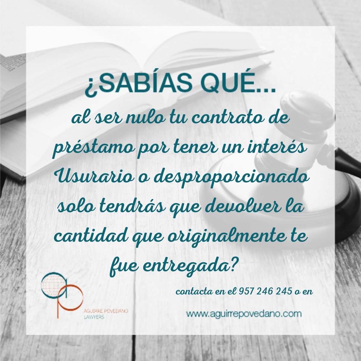 #aguirrepovedanoabogados #usura #intereses #abusividad #reclamaciones #lawyers #córdoba #lamejorbatallaeslaquenoselibra
