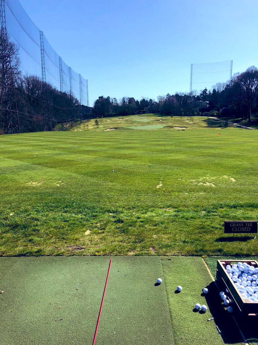 Tears of joy on the range today! ⛳️😅Longest 12 weeks ever 🙈🐥 #BackToGolf #GetMeToTheTee #Birdiegirls