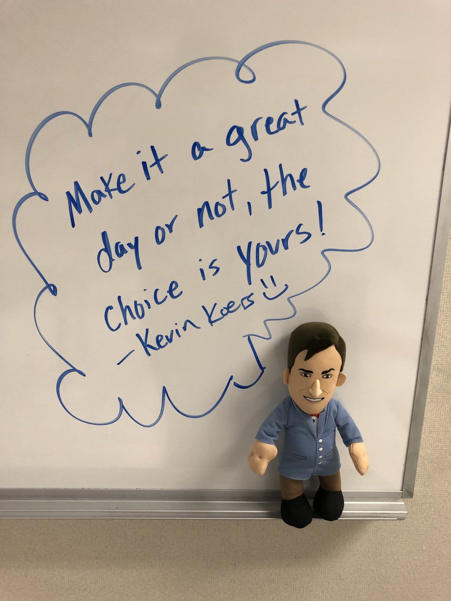CookScientific's tweet photo. Every day this semester Plushy ⁦@BillNye⁩ has a favorite quote to share and today’s is an all time fav!  Shoutout to ⁦@MrKoersFCHS⁩ for this one! (I know it’s not originally his quote, but he said it every day on announcements for years!) #biorules #attitudeandeffort https://t.co/0V2x7xBQks