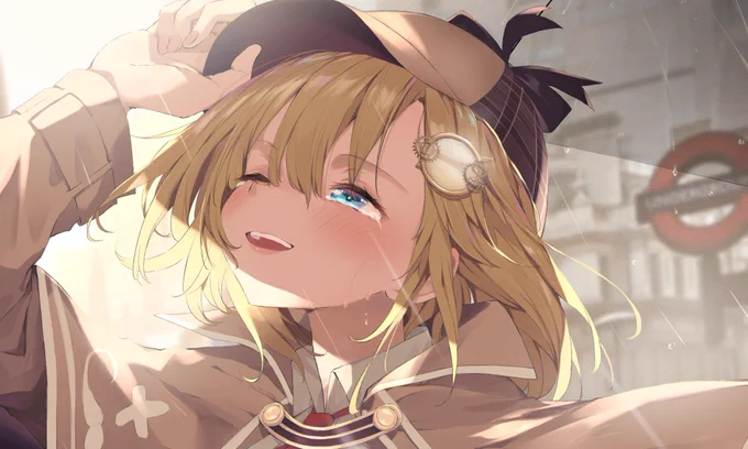 #ameliaRT 
Ps: 雨とアメの感情の微調整... (Repost with some minor adjustment) 