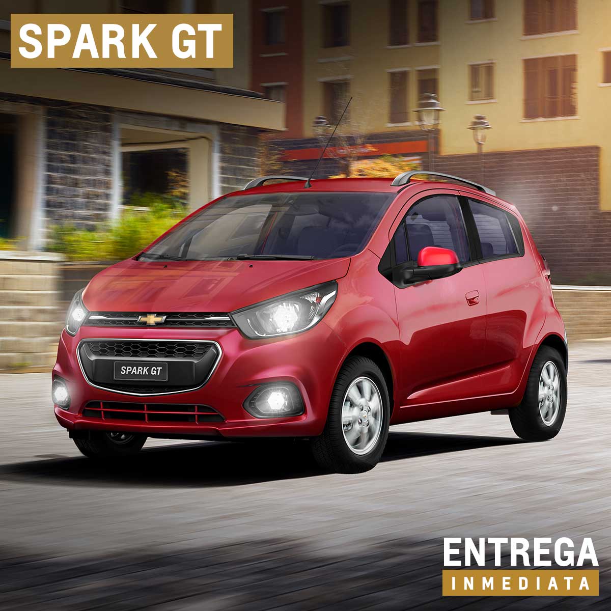 Muévete y encuentra tu Spark GT con aire acondicionado, 4 airbags y entrega inmediata