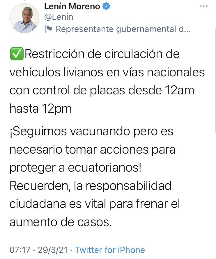 ciudadjardinpls's tweet photo. #NOTICIA 📢

El Presidente Lenin Moreno anuncia medidas: 

#Ambato #CiudadJardínPlus
#Tungurahua #Ecuador https://t.co/gpVScJRMSn