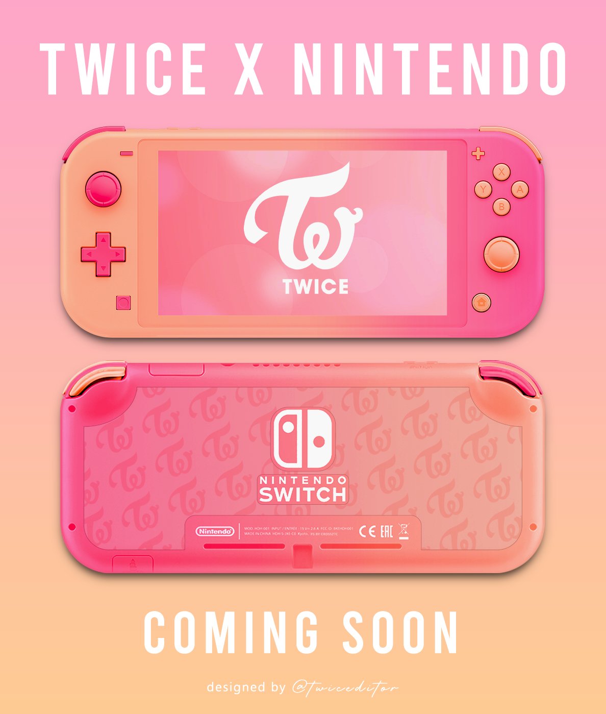 twice editor🍹 on Twitter: "@JYPETWICE X NINTENDO Nintendo Switch Lite # TWICE vers.… "