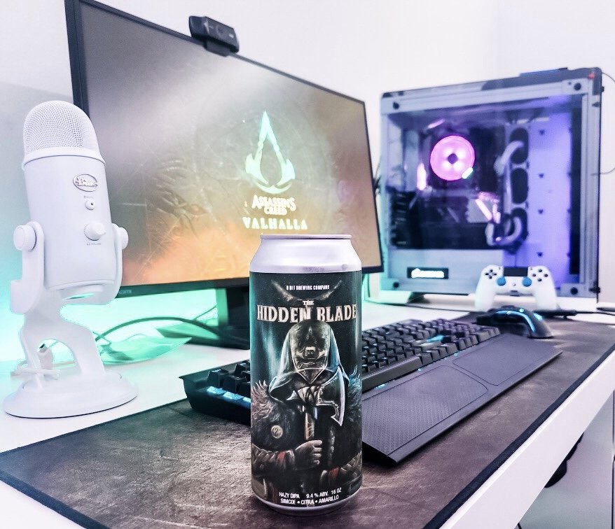 PrimitiveNomad's tweet photo. #8bitbrewery inspired @assassinscreed beer and some Valhalla time! Mhhmm mhhmm! #AssassinsCreedValhalla https://t.co/nt56awIOxZ