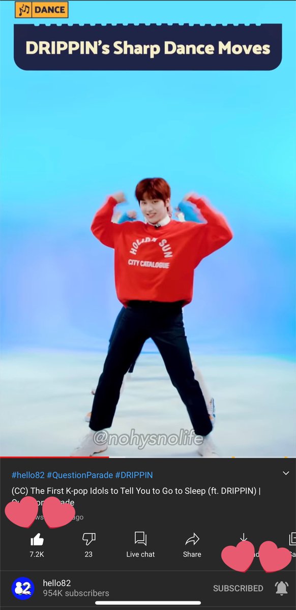 nodrpnolife's tweet photo. @hello82official @drippin My heart was indeed stolen by DRIPPIN after watching the video😭💘 my fave part is 3:51 – DRIPPIN’s sharp dance moves! Love how they’re perfectly in sync🤩 thanks for inviting DRIPPIN🥰
❤️https://t.co/gSwcH0ePQn
#DRIPPIN #hello82 #드리핀 #DRIPPINxhello82 #QuestionParade_DRIPPIN https://t.co/E6QgoBAEtX